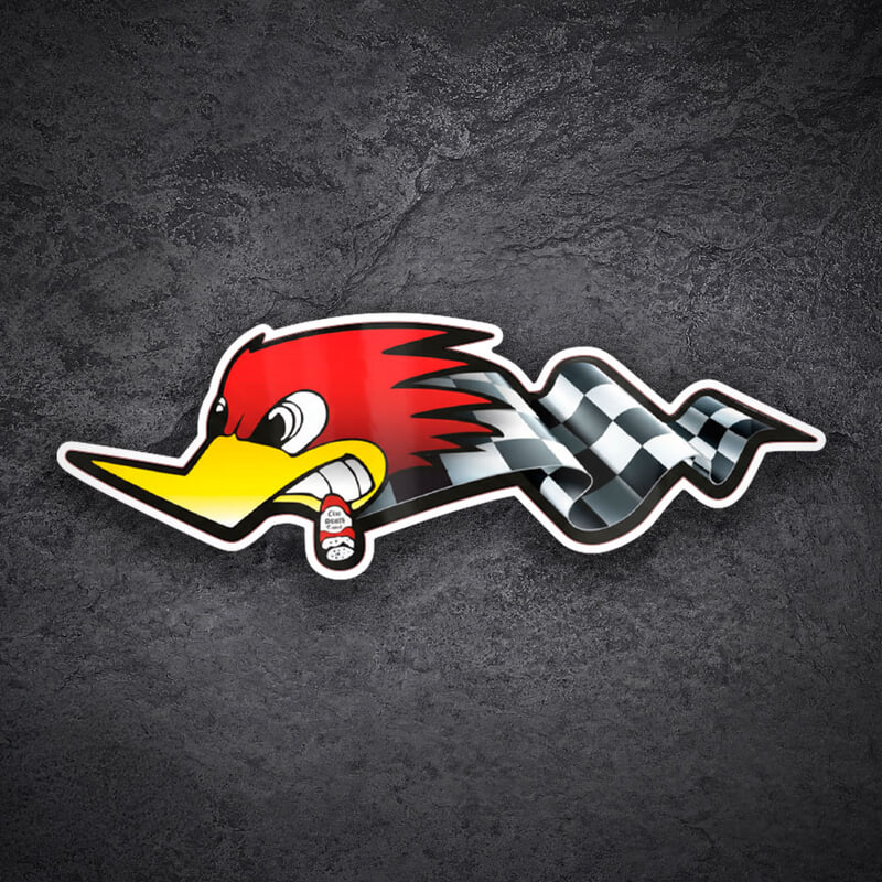 Adesivi per Auto e Moto: Mr. Horsepower Bandiera Racing