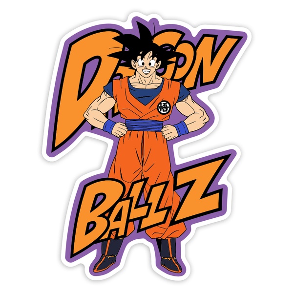 Adesivi per Auto e Moto: Dragon Ball Z Goku Retrò