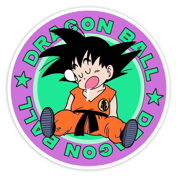 Adesivi per Auto e Moto: Dragon Ball Goku Addormentato
