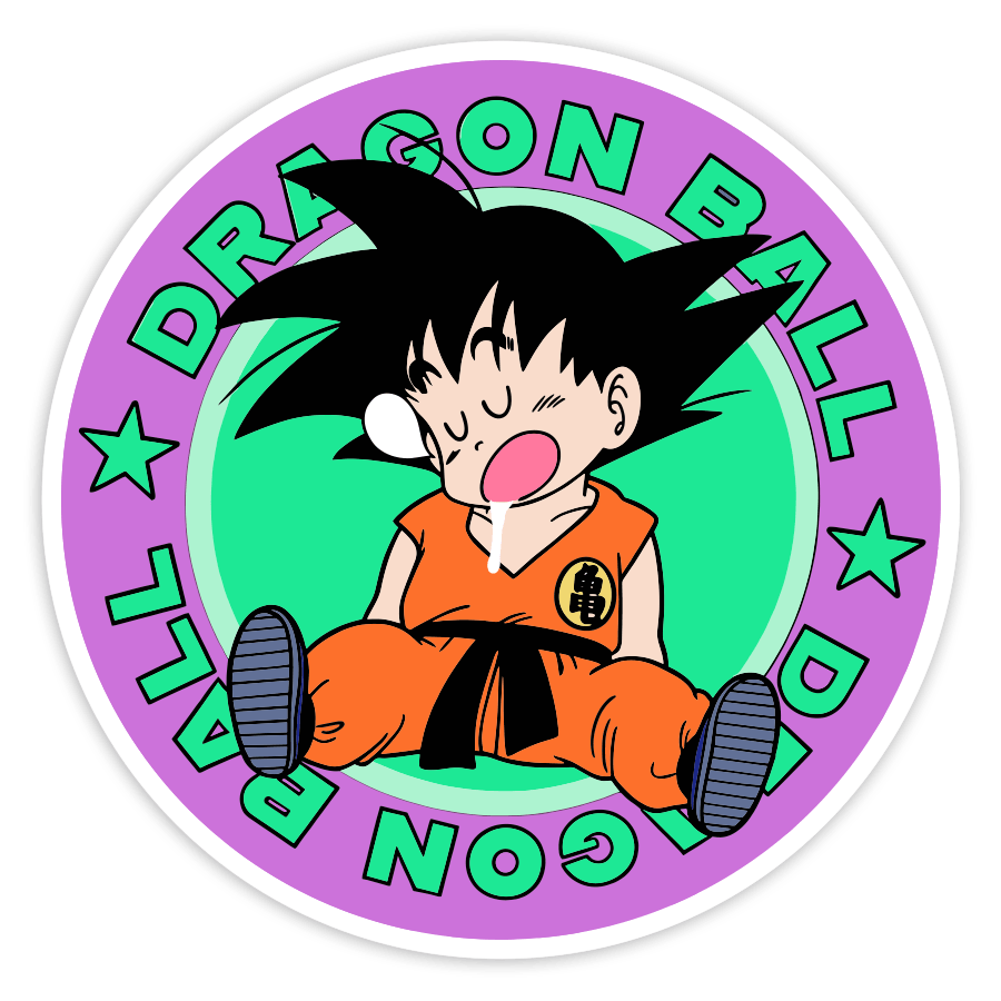 Adesivi per Auto e Moto: Dragon Ball Goku Addormentato