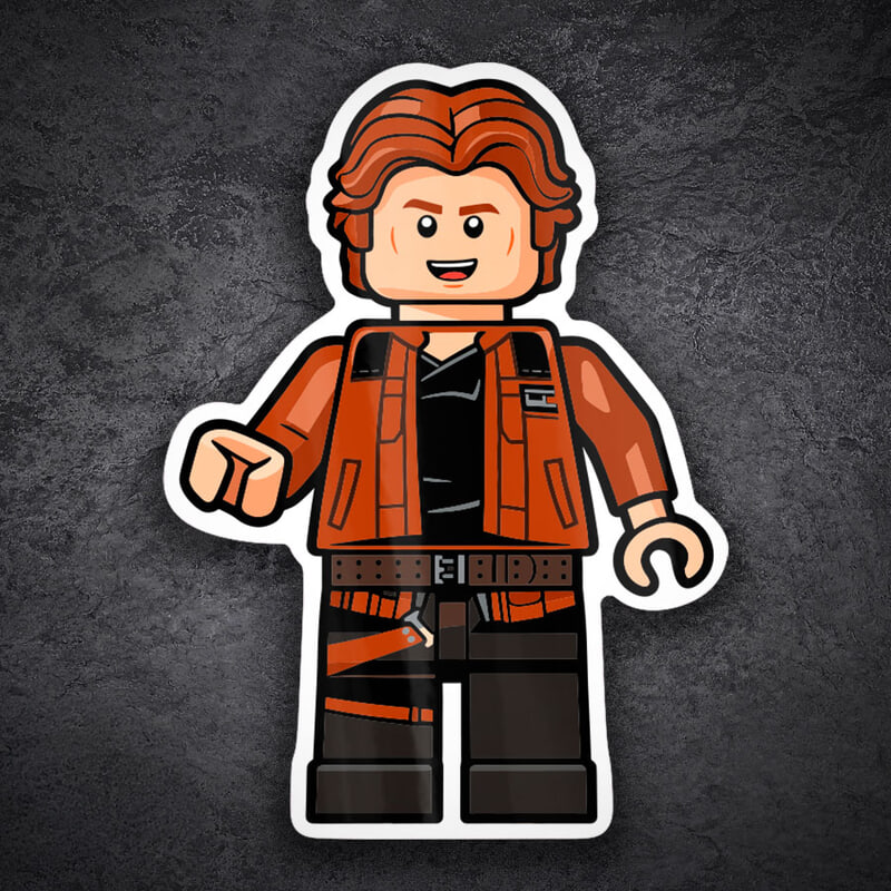 Adesivi per Auto e Moto: Lego Star Wars Han Solo