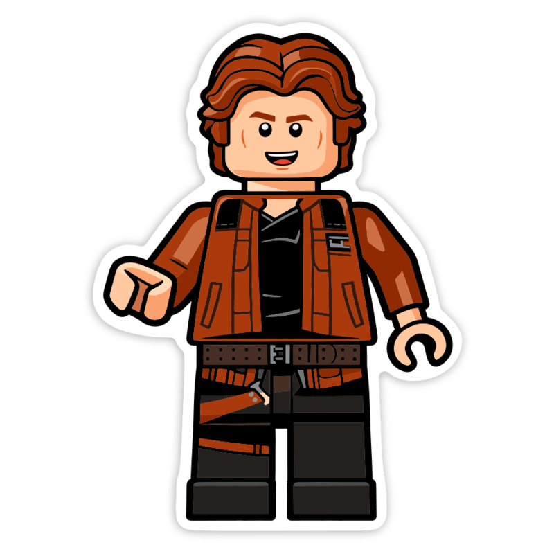 Adesivi per Auto e Moto: Lego Star Wars Han Solo