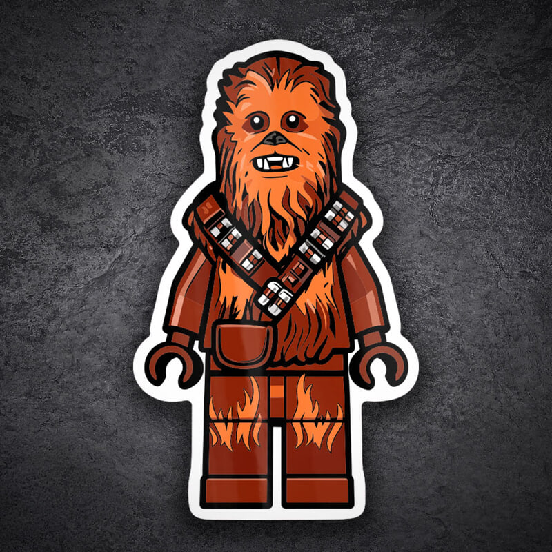 Adesivi per Auto e Moto: Lego Star Wars Chewbacca