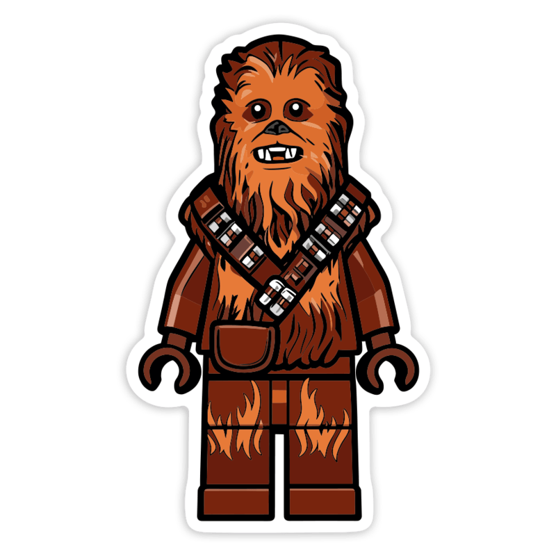 Adesivi per Auto e Moto: Lego Star Wars Chewbacca