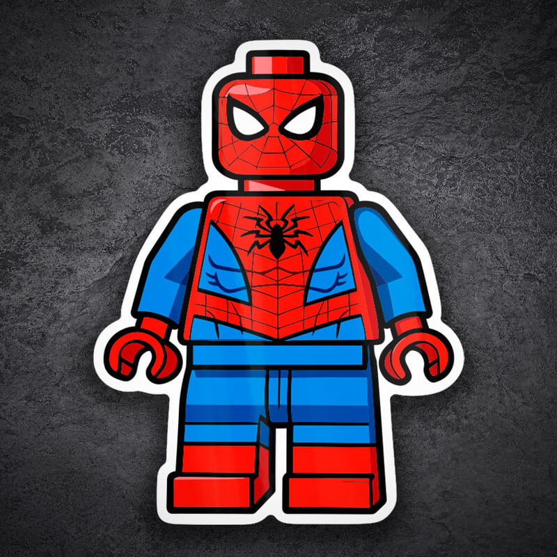 Adesivi per Auto e Moto: Lego Marvel Spider-Man