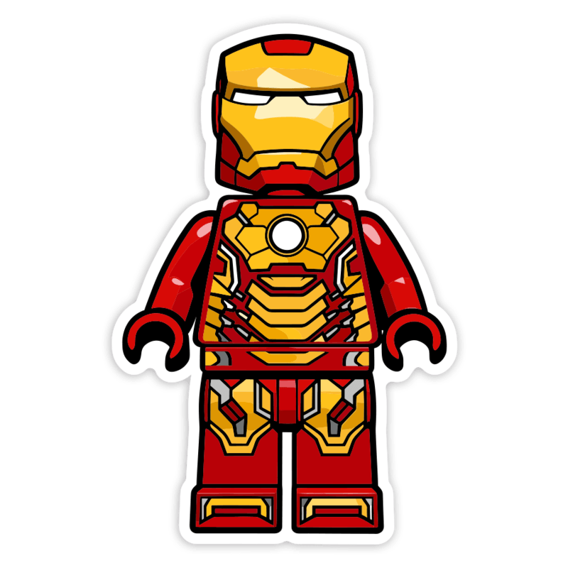 Adesivi per Auto e Moto: Lego Marvel Iron Man