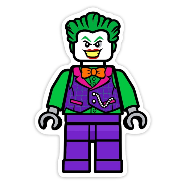 Adesivi per Auto e Moto: Lego DC Joker Moderno