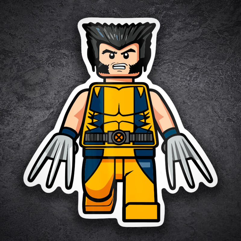 Adesivi per Auto e Moto: Lego Marvel Wolverine