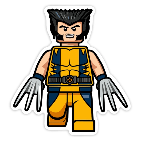 Adesivi per Auto e Moto: Lego Marvel Wolverine
