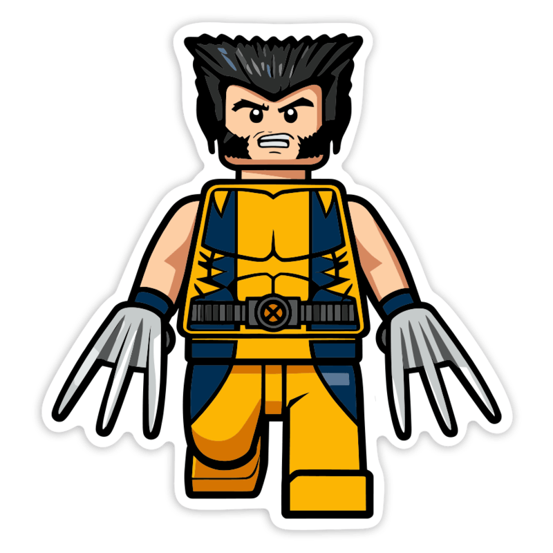 Adesivi per Auto e Moto: Lego Marvel Wolverine