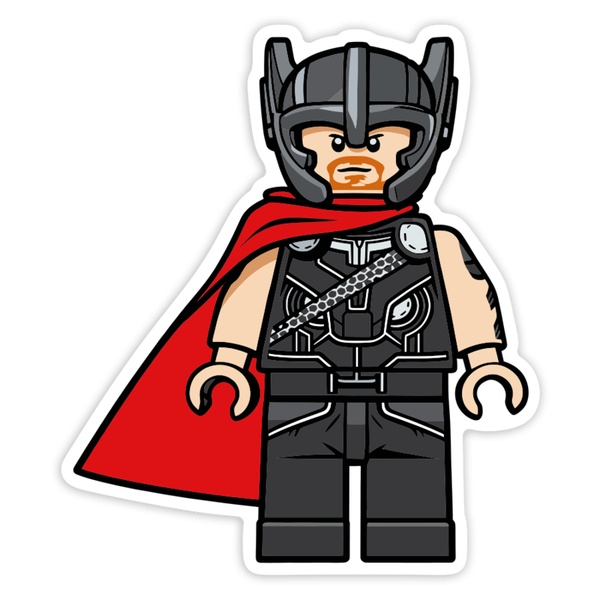 Adesivi per Auto e Moto: Lego Marvel Thor
