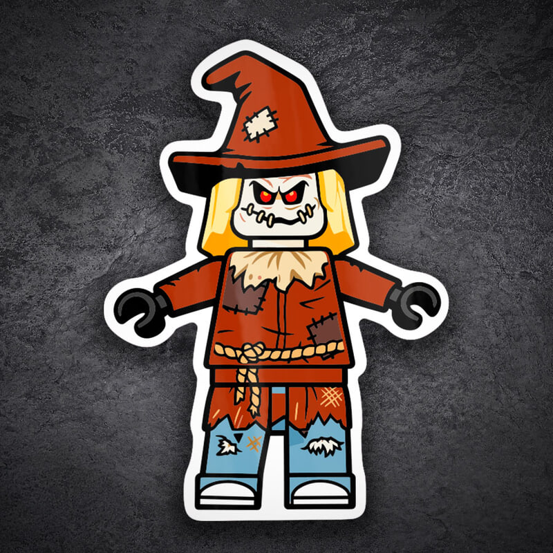 Adesivi per Auto e Moto: Lego Spaventapasseri Stregato