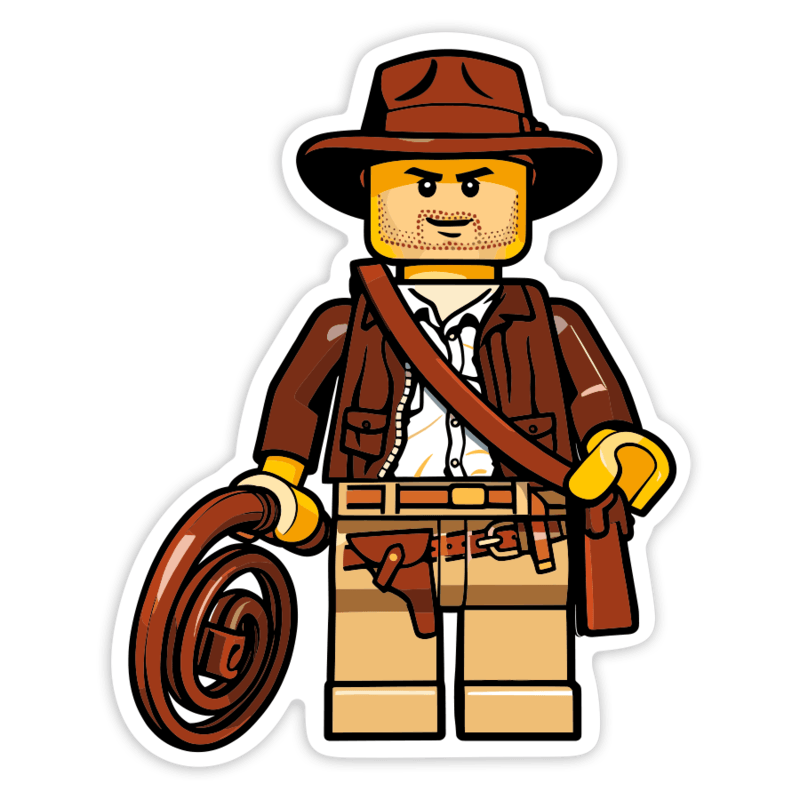 Adesivi per Auto e Moto: Lego Indiana Jones