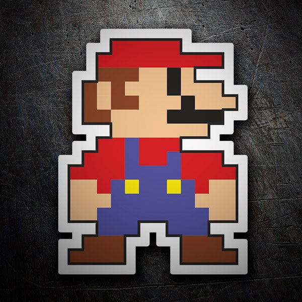 Adesivi per Auto e Moto: Mario Bros Pixel