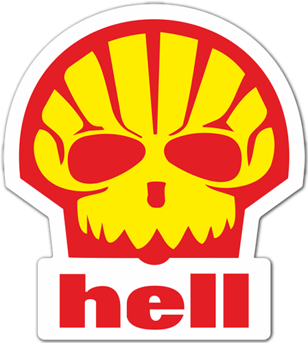 Adesivi per Auto e Moto: Cranio infernale Dise&ntilde;o Vinilo Decorativo