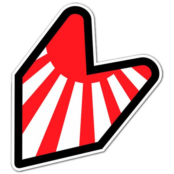 Adesivi per Auto e Moto: JDM Sol Naciente