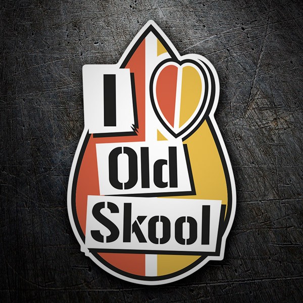 Adesivi per Auto e Moto: JDM I Love Old Skool