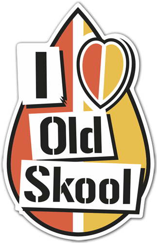 Adesivi per Auto e Moto: JDM I Love Old Skool