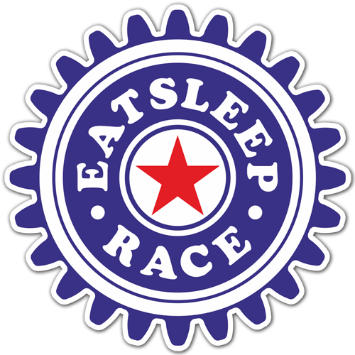 Adesivi per Auto e Moto: Eat Sleep and Race