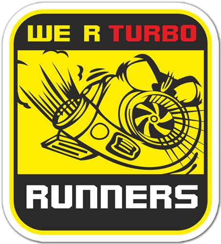 Adesivi per Auto e Moto: We are Turbo Runners 0