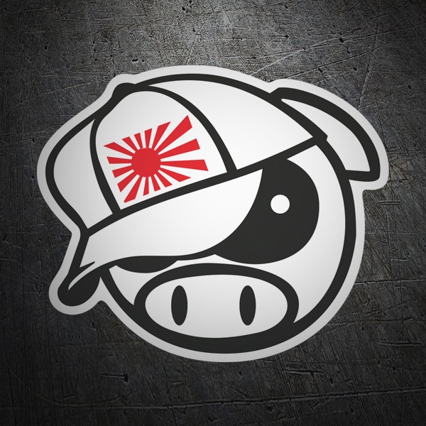 Adesivi per Auto e Moto: Subaru Pig Mang Mascot Japan