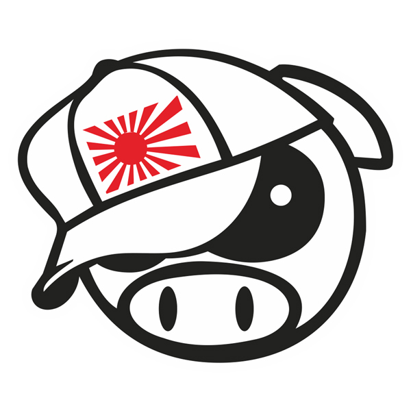 Adesivi per Auto e Moto: Subaru Pig Mang Mascot Japan