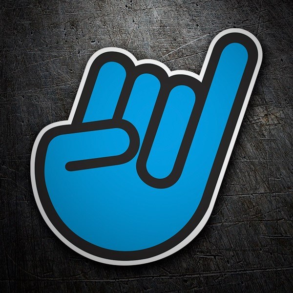 Adesivi per Auto e Moto: JDM Mano Saluto Blu