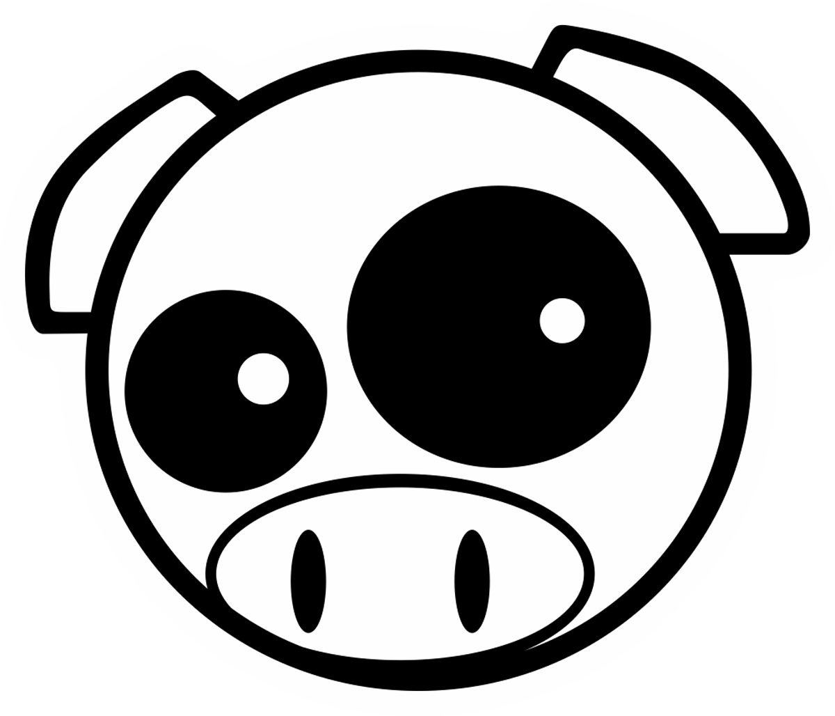 Adesivi per Auto e Moto: Subaru Pig Manga Mascot