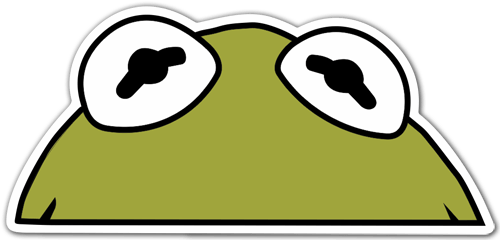Adesivi per Auto e Moto: Kermit la rana