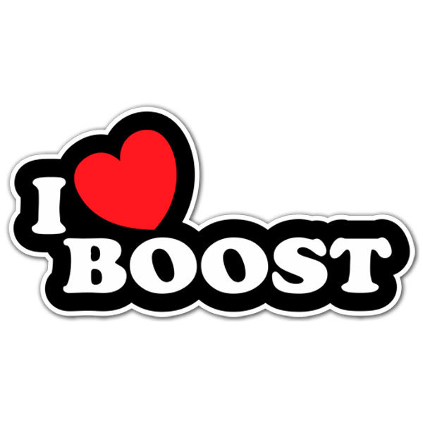 Adesivi per Auto e Moto: I love Boost