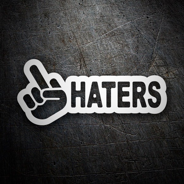 Adesivi per Auto e Moto: Fuck Haters