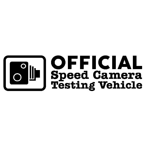 Adesivi per Auto e Moto: Official Speed Camera Testing Vehicle