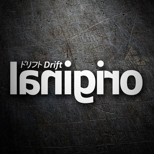 Adesivo Per Auto 'Drift King' 162x99 Mm – Pellicola Tagliata JDM Resistente Ai Raggi UV – Per Auto, Laptop, Finestra, Tuning – Colore Nero