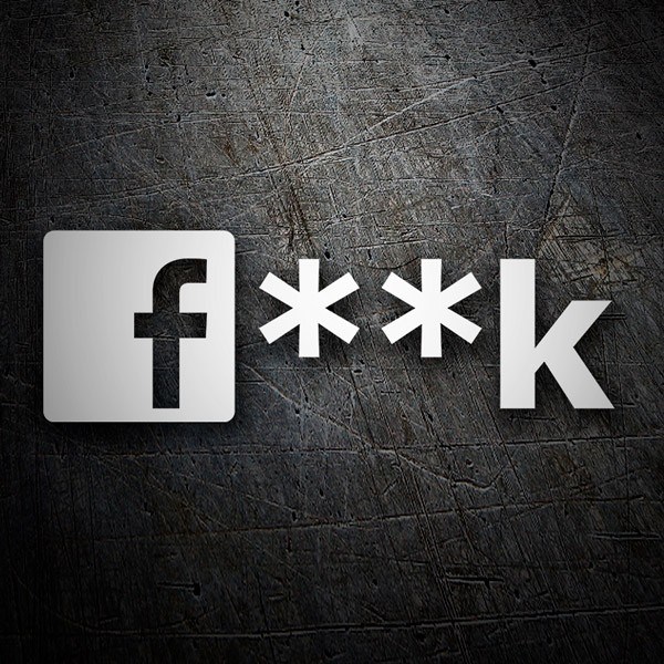 Adesivo Facebook f**k 0