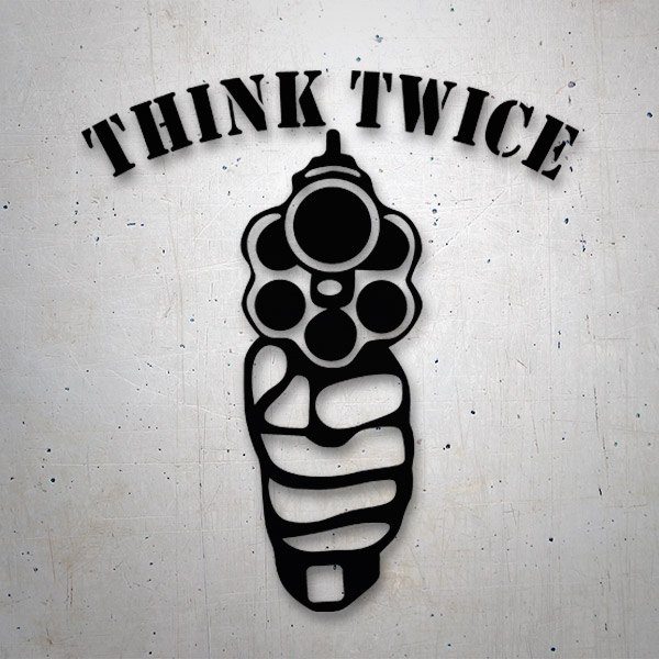 Adesivi per Auto e Moto: Arma Think Twice