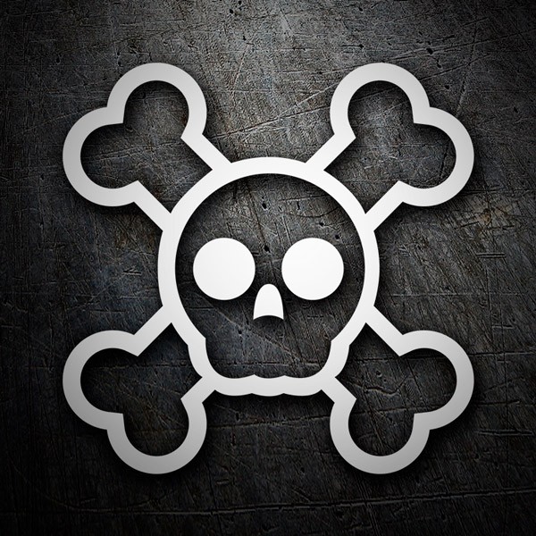 Adesivi per Auto e Moto: Logo teschio Dise&ntilde;o Vinilo Decorativo