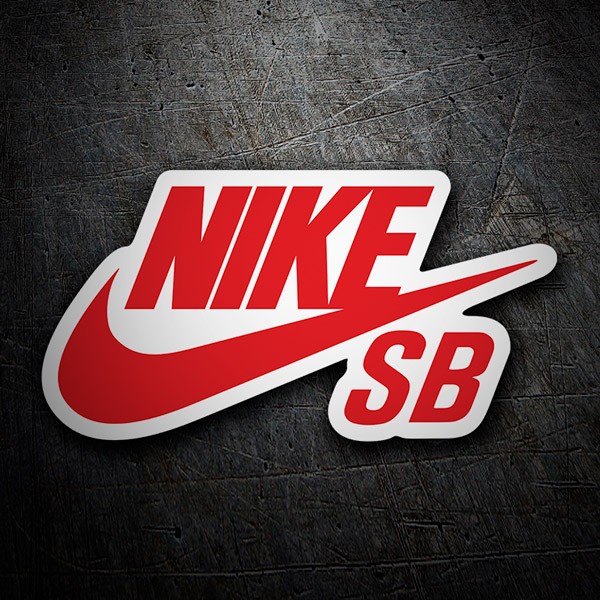 Adesivi per Auto e Moto: Logotipo Nike SB con Swoosh