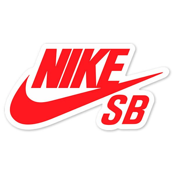 Adesivi per Auto e Moto: Logotipo Nike SB con Swoosh