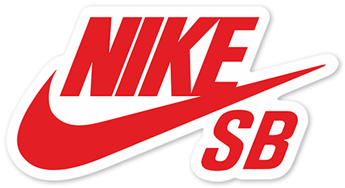Adesivi per Auto e Moto: Logotipo Nike SB con Swoosh
