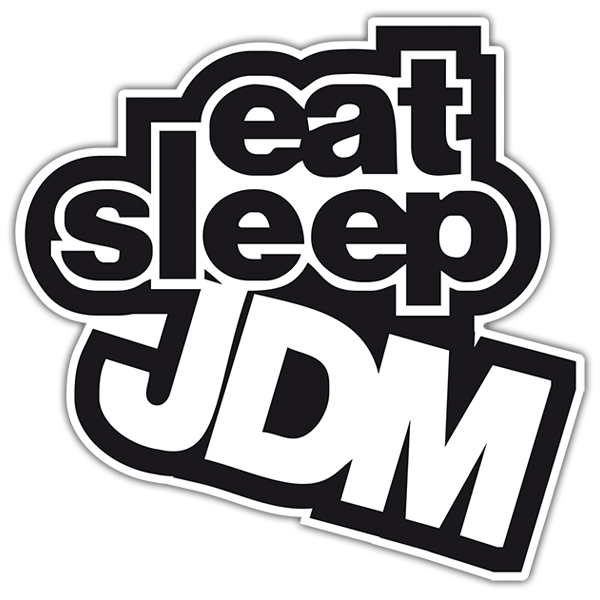 Adesivi per Auto e Moto: JDM eat sleep