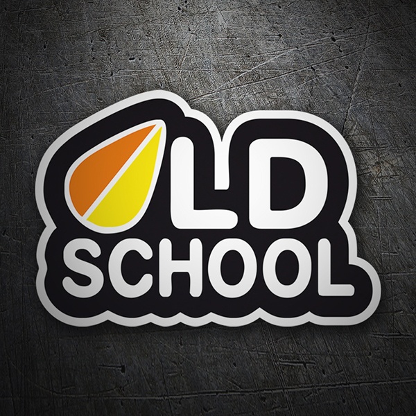 Adesivi per Auto e Moto: OLD SCHOOL con Tabla di Surf