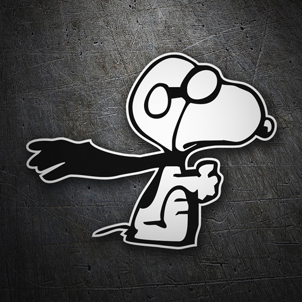 Adesivi per Auto e Moto: Pilota di Snoopy
