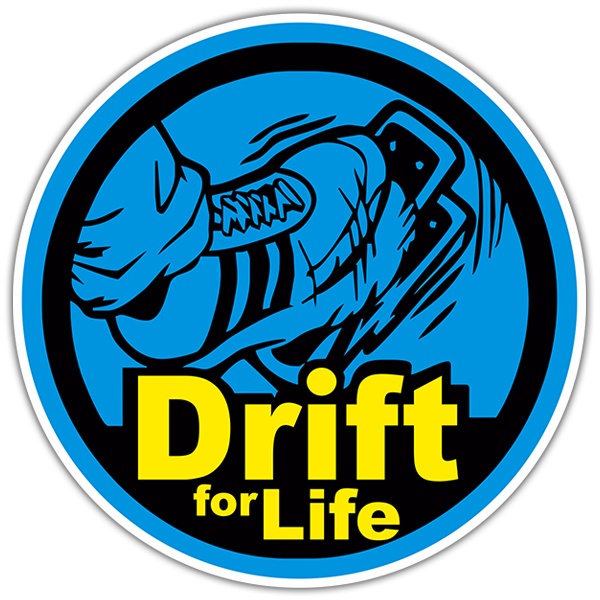 Adesivi per Auto e Moto: Drift for Life