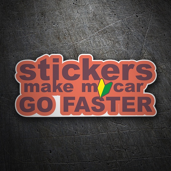 Adesivi per Auto e Moto: Stickers make my car go faster