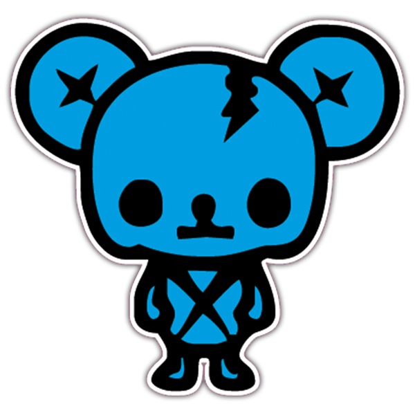 Adesivi per Auto e Moto: Orso di zombie JDM con Rayas e Stella