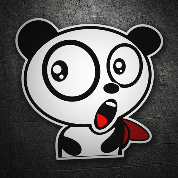Adesivi per Auto e Moto: Panda sorpreso orso panda