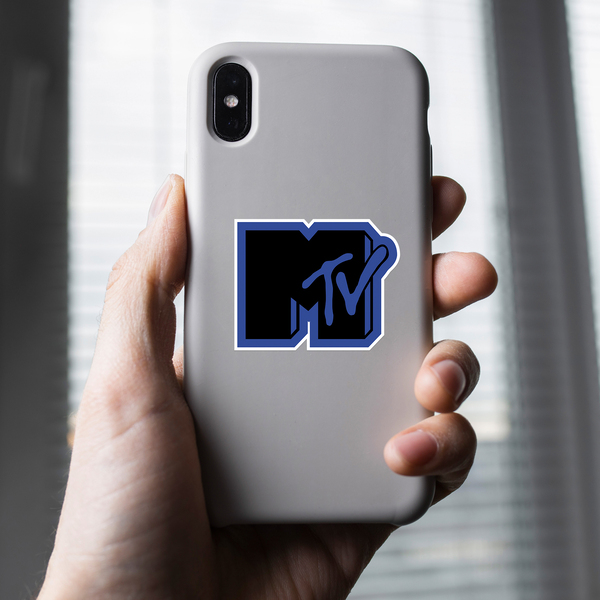 Adesivi per Auto e Moto: MTV blu e nero 4
