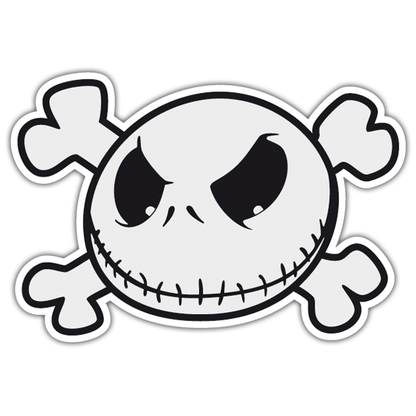 Adesivi per Auto e Moto: Jack Skellington Pirata