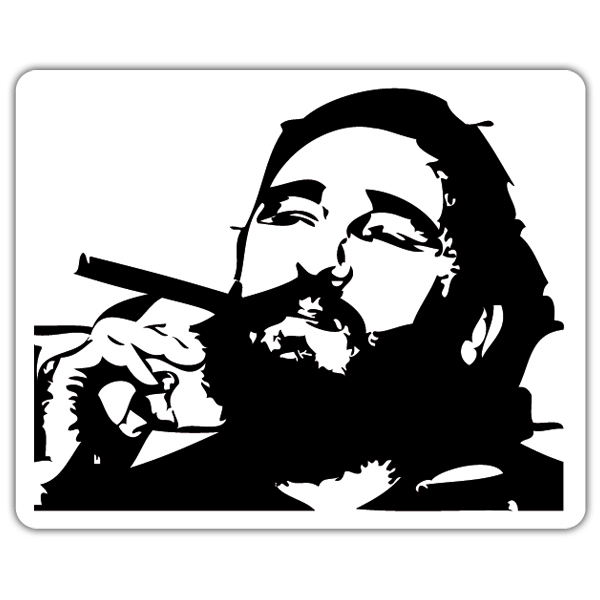 Adesivi per Auto e Moto: Fumo di Fidel Castro
