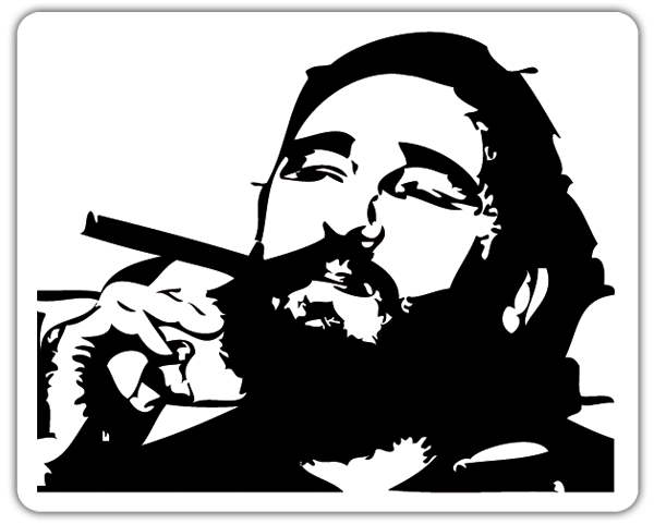 Adesivi per Auto e Moto: Fumo di Fidel Castro